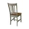 International Concepts Set of Two San Remo Splatback Chair, Hickory/Stone C41-10P - alternate 8